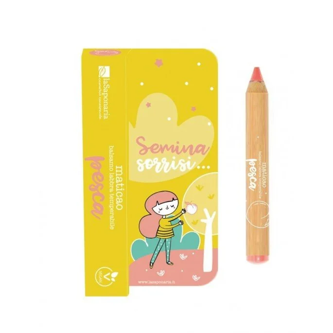 Maticao Pesca - Balsamo Labbra Colorato e Protettivo - La Saponaria