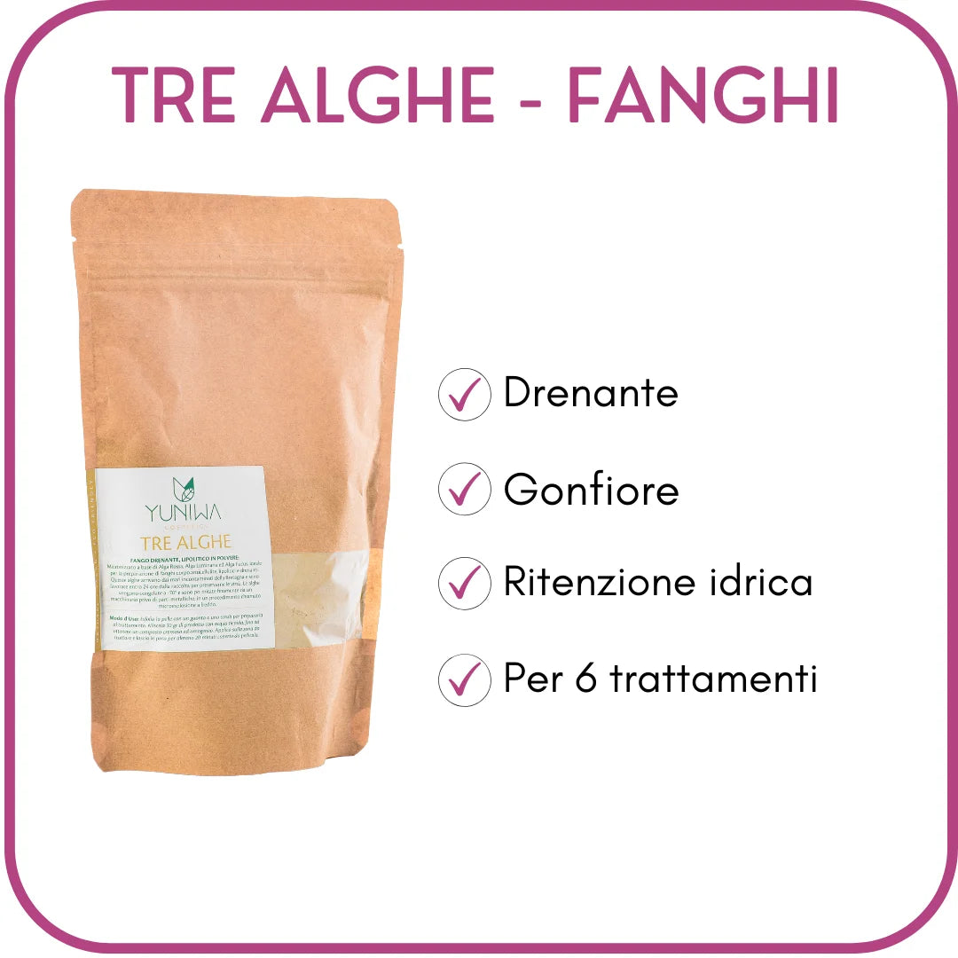 Micronizzato per Fanghi Riducenti e Anticellulite - Tre Alghe - Yuniwa Cosmetics
