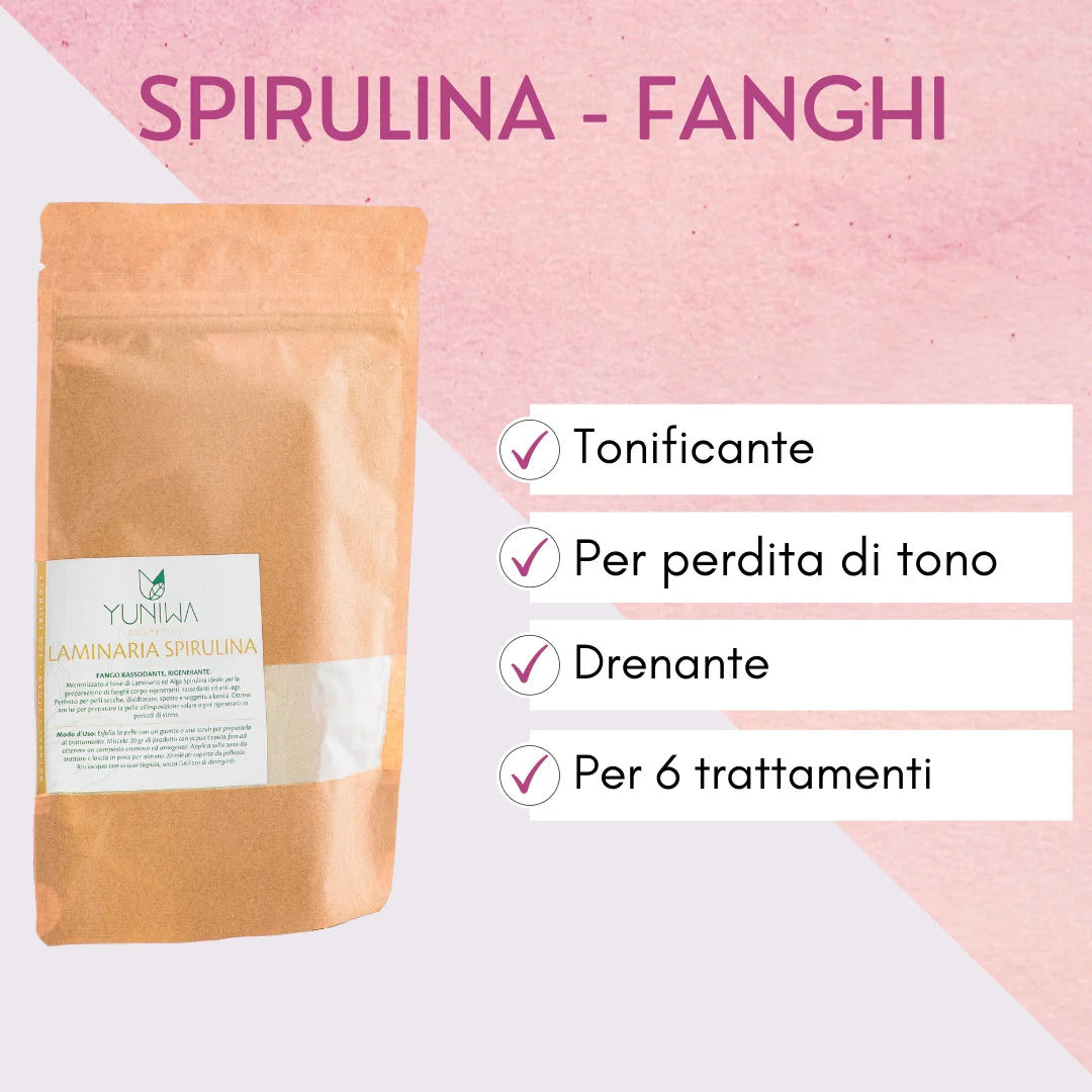 Micronizzato per Fanghi Tonificanti - Laminaria Spirulina - Yuniwa Cosmetics