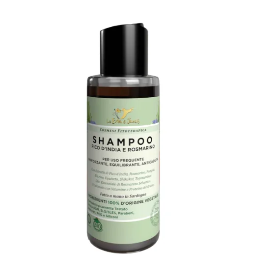 Mini Shampoo Rinforzante per Uso Frequente con Fico d’India - Le Erbe di Janas