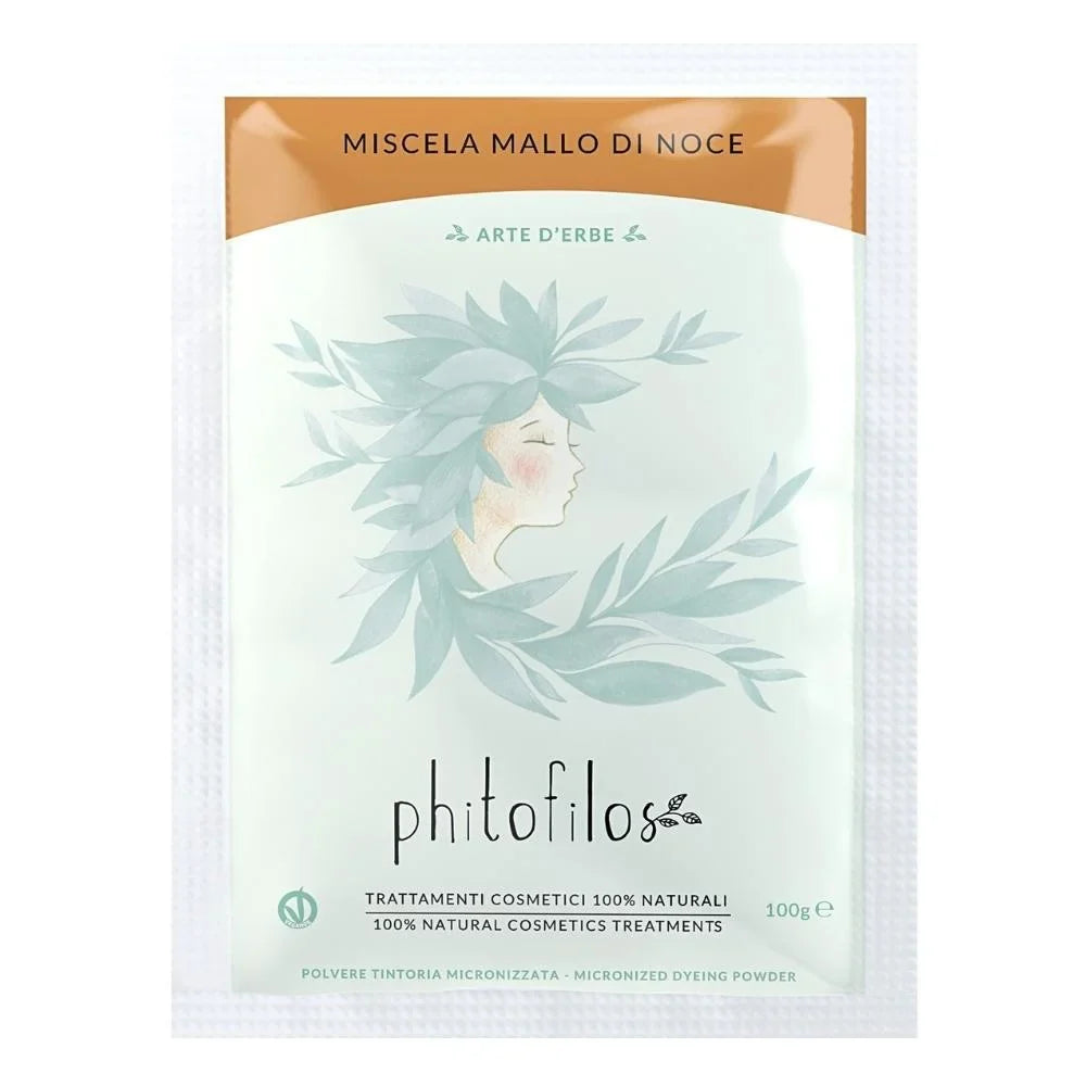 Miscela Tintoria Naturale per Capelli - Tono Castagna - Phitofilos