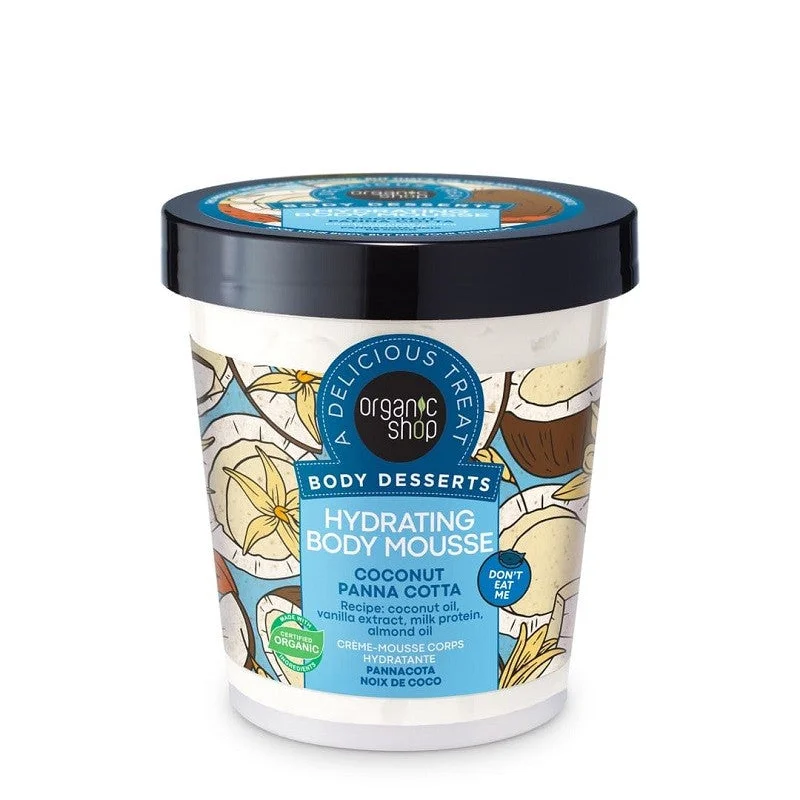Mousse Corpo Idratante con Panna Cotta e Cocco - Organic Shop