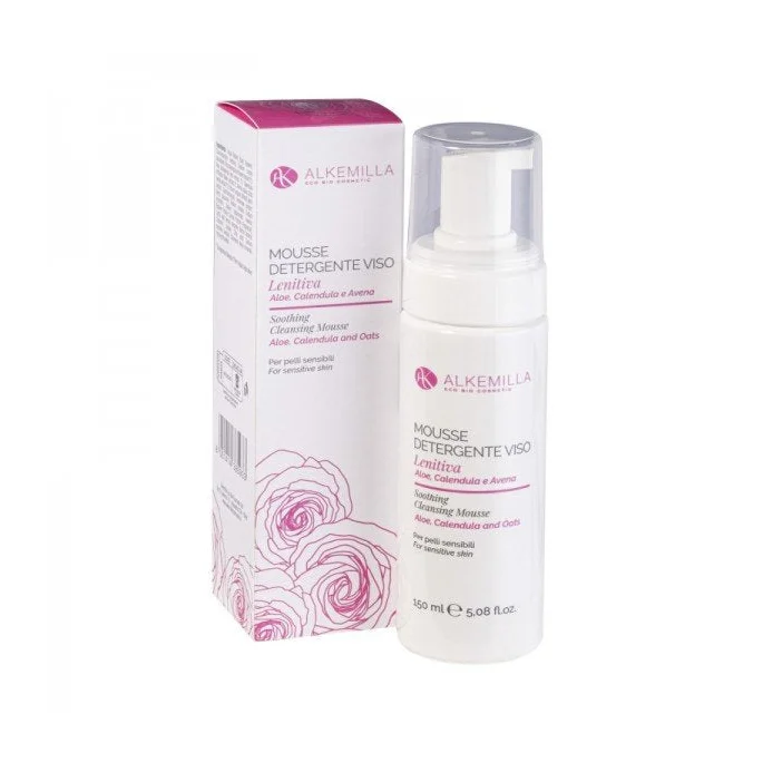 Mousse Detergente Lenitiva e Riequilibrante per Pelli Sensibili - Alkemilla
