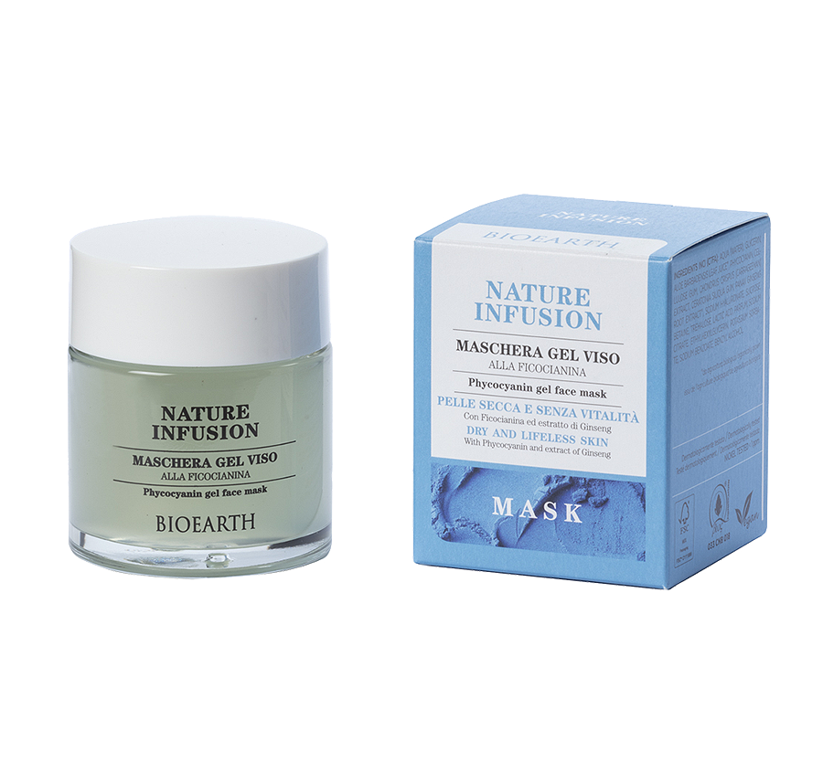 Nature Infusion - Maschera Gel Viso alla Ficocianina