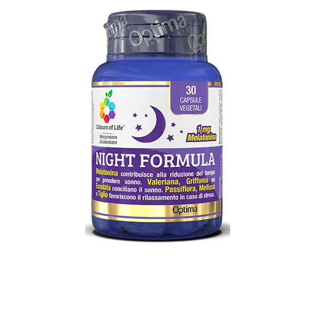 Night Formula - Integratore per sonno e relax - Optima Naturals
