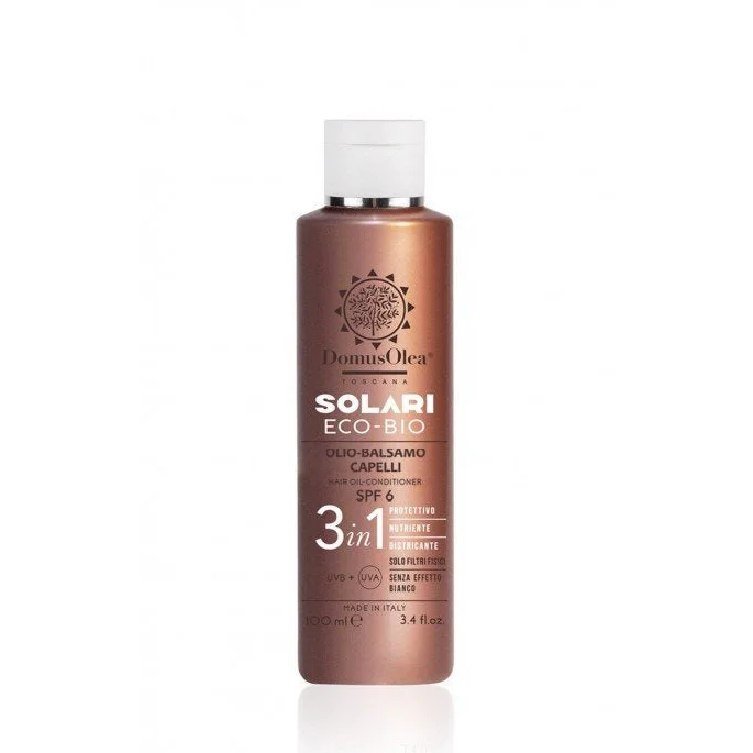 Olio-Balsamo Solare Spf 6 3 in 1 per Capelli - Domus Olea Toscana