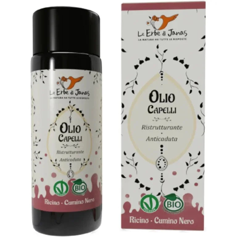 Olio Capelli Ristrutturante Anticaduta - Le Erbe di Janas
