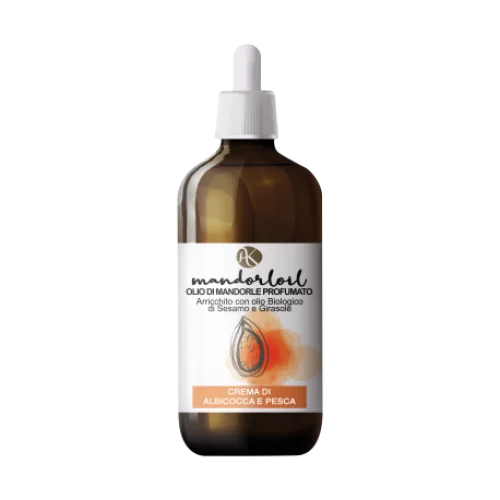 Olio di Mandorle Biologico Profumato - Crema Albicocca e Pesca - Alkemilla