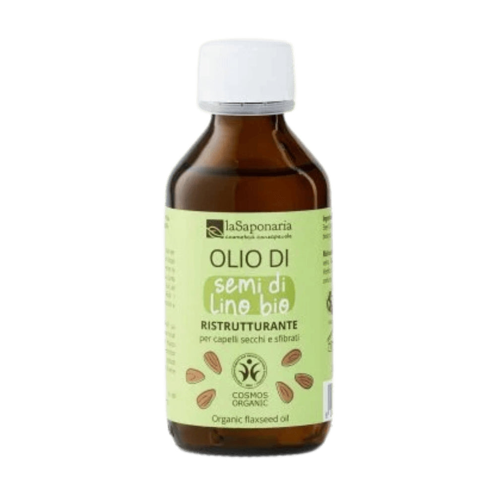 Olio di Semi di Lino Bio – Olio Ristrutturante per Capelli Secchi