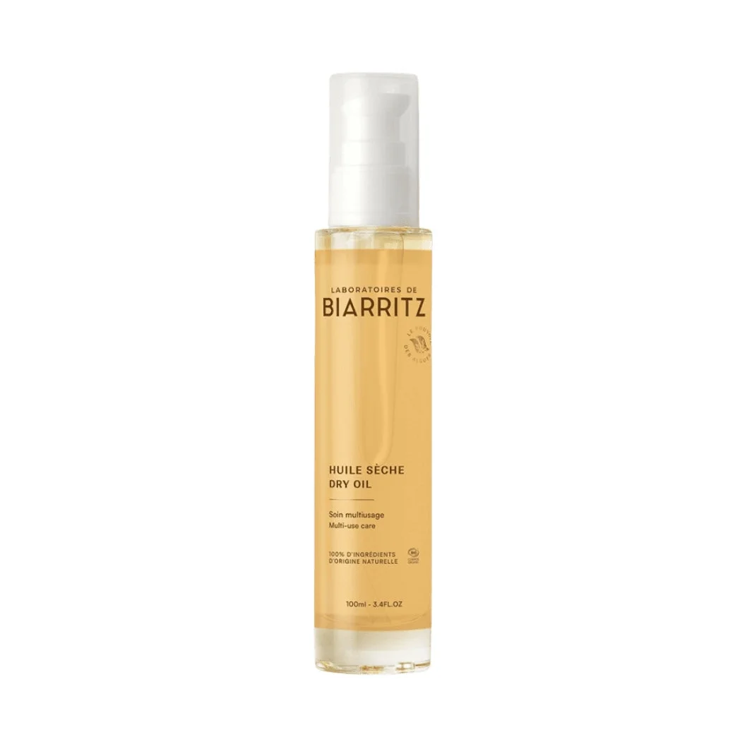 Olio Secco Biologico - Trattamento Multiuso Nutriente Viso Corpo e Capelli - Laboratoires de Biarritz