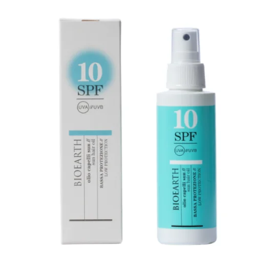 Olio Solare SPF 10 per Capelli - Bioearth