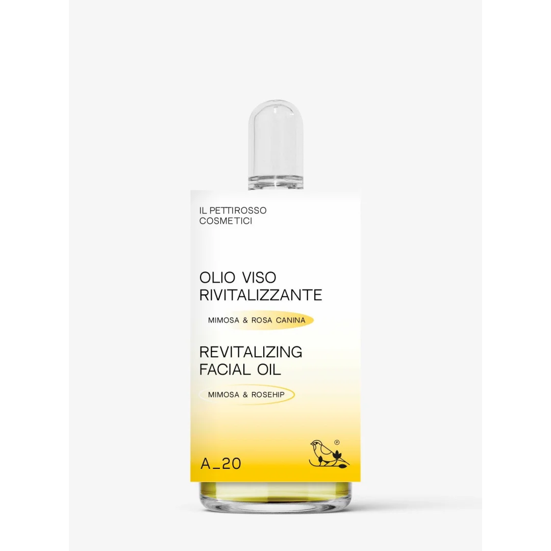 Olio Viso - Mimosa e Rosa Canina - Il Pettirosso Cosmetici