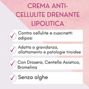Omaggio 85 - Crema anti-cellulite drenante lipolitica - mini size - Yuniwa Cosmetics