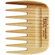 Pettine Afro in Legno Naturale - Tek