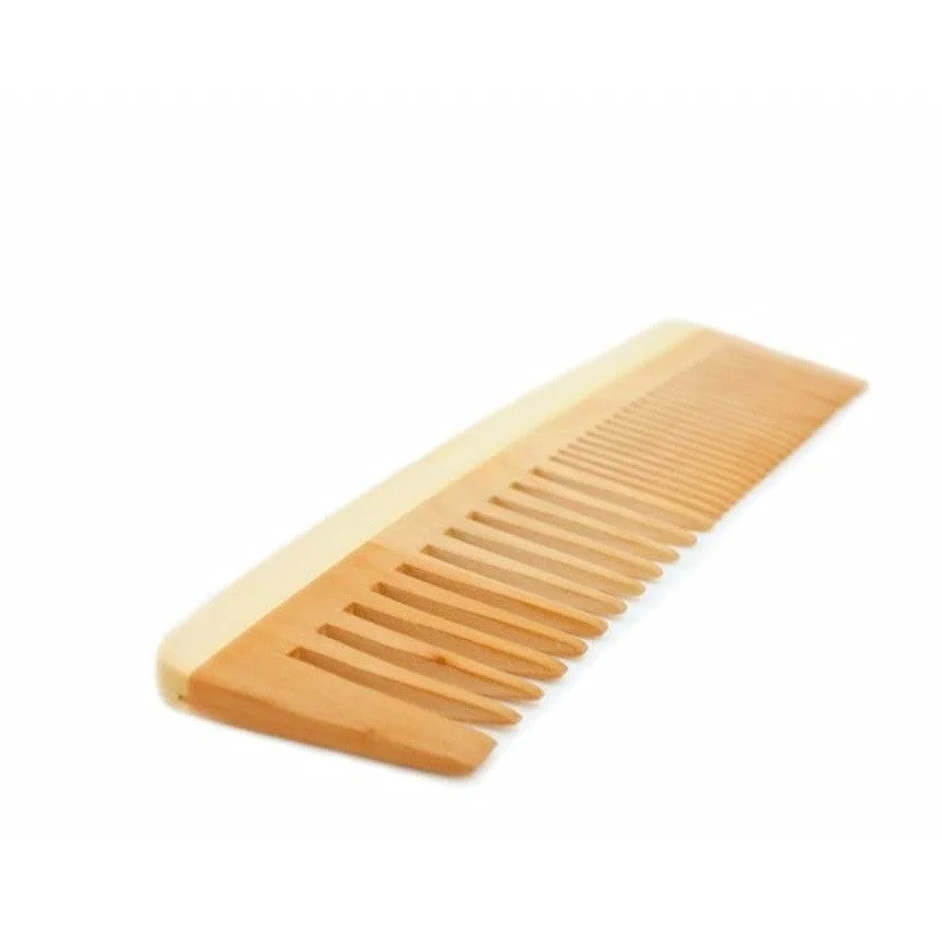 Pettine Doppio in Legno Naturale - Cose Della Natura