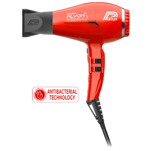 Phon Asciugacapelli Professionale - Parlux Alyon Rosso Antibatterico