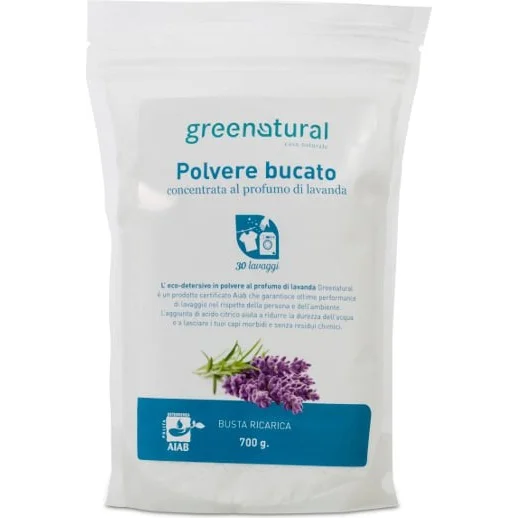 Polvere Naturale Bucato a mano e in Lavatrice alla Lavanda - Greenatural