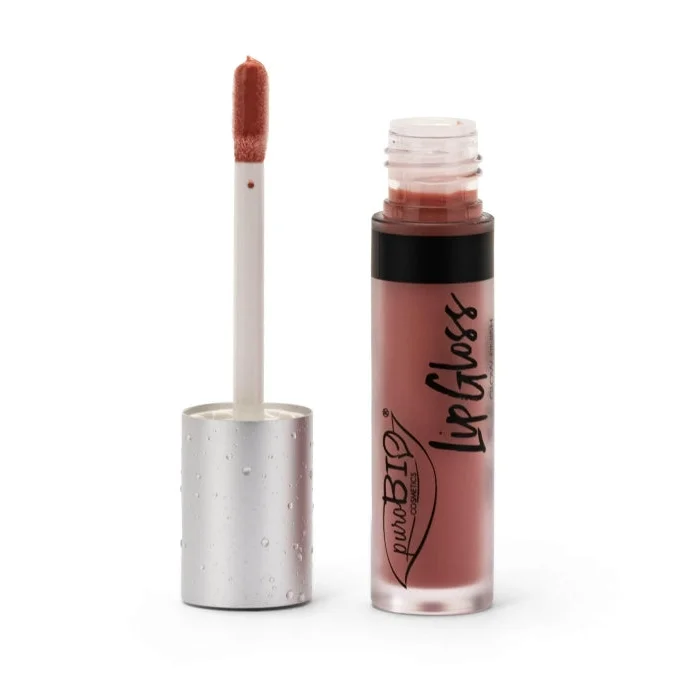 Prana Bloom Lipgloss- Rose Glitz 02 - Purobio Lipgloss