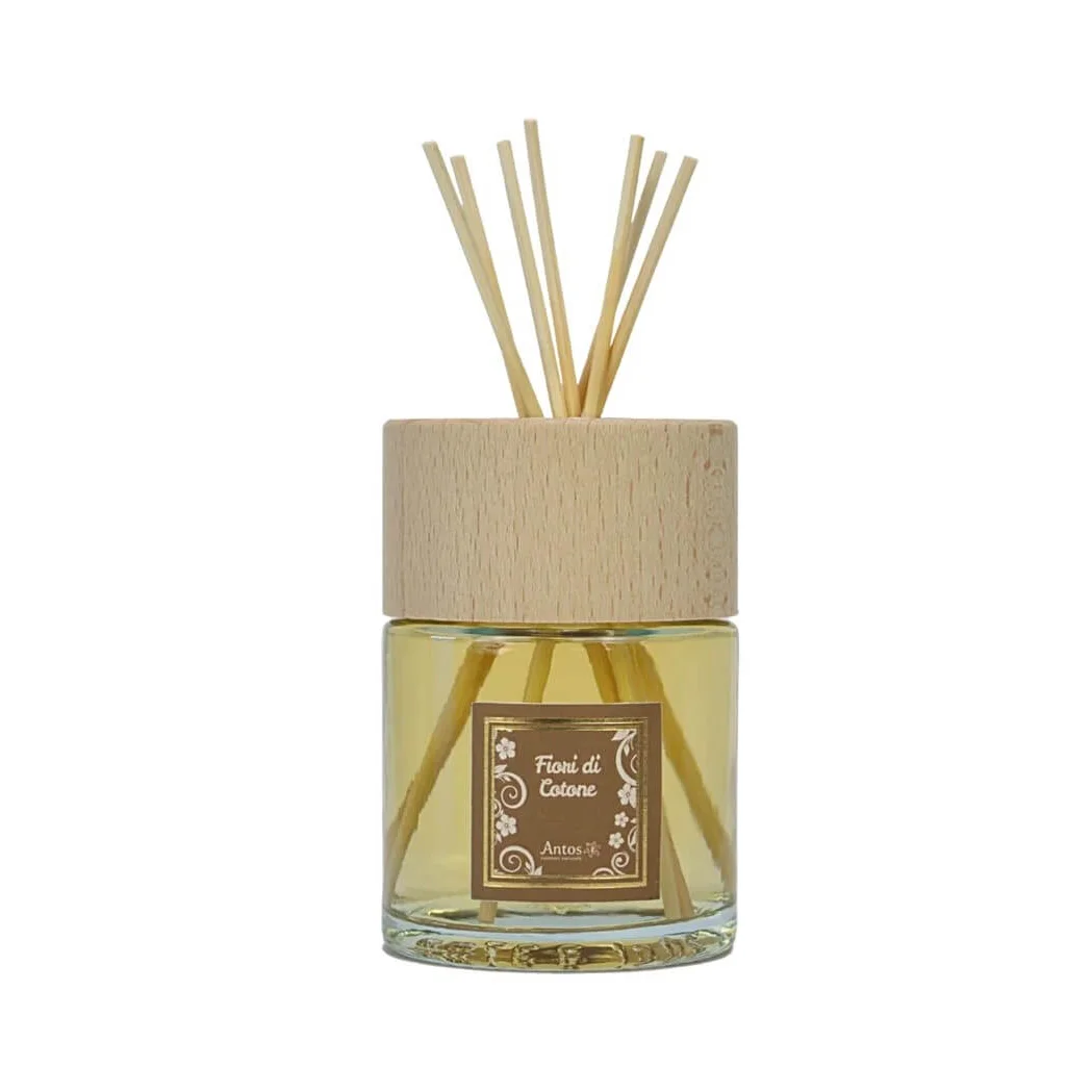 Profumatore per Ambiente con Bastoncini - Fiori di Cotone - Antos Cosmetici