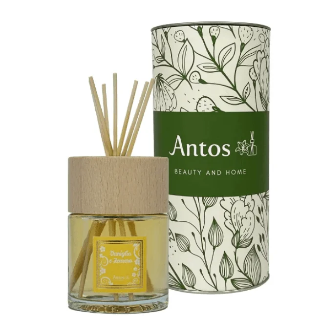 Profumatore per Ambiente con Bastoncini - Vaniglia e Zenzero - Antos Cosmetici