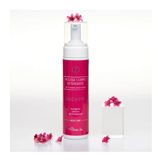 Radiant - Mousse corpo detergente con Melograno - Bisou Bio