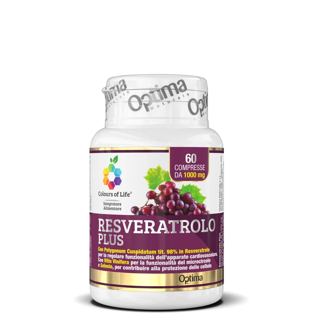 Resveratrolo Plus - Integratore antiossidante - Optima Naturals