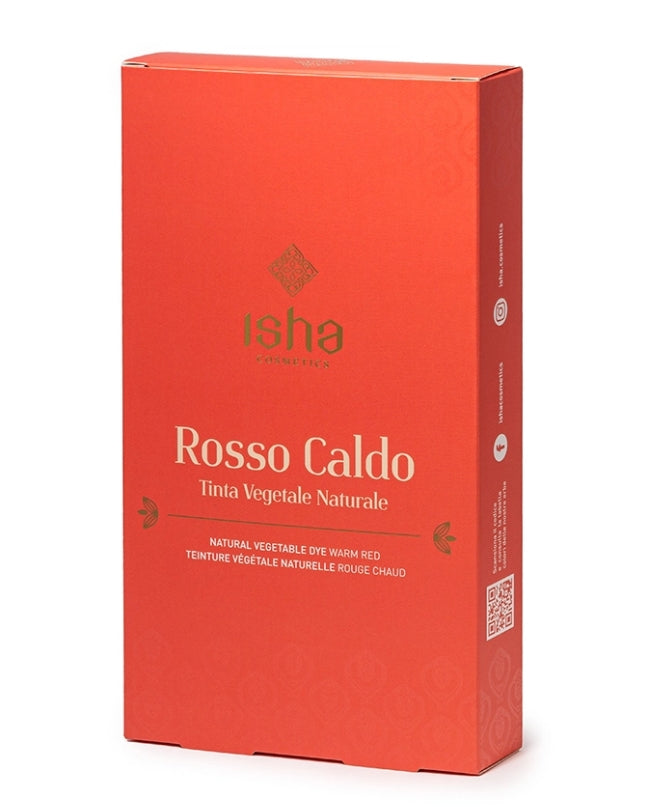 Rosso Caldo – Tinta Vegetale Naturale per Capelli Bianchi e Chiari