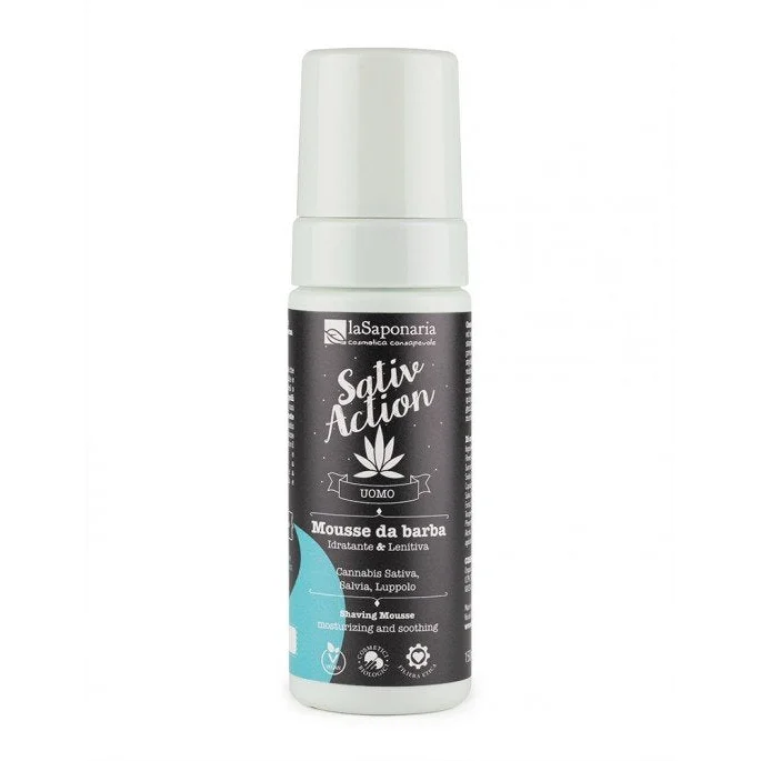 Sativaction - Mousse Idratante e Normalizzante da Barba - La Saponaria