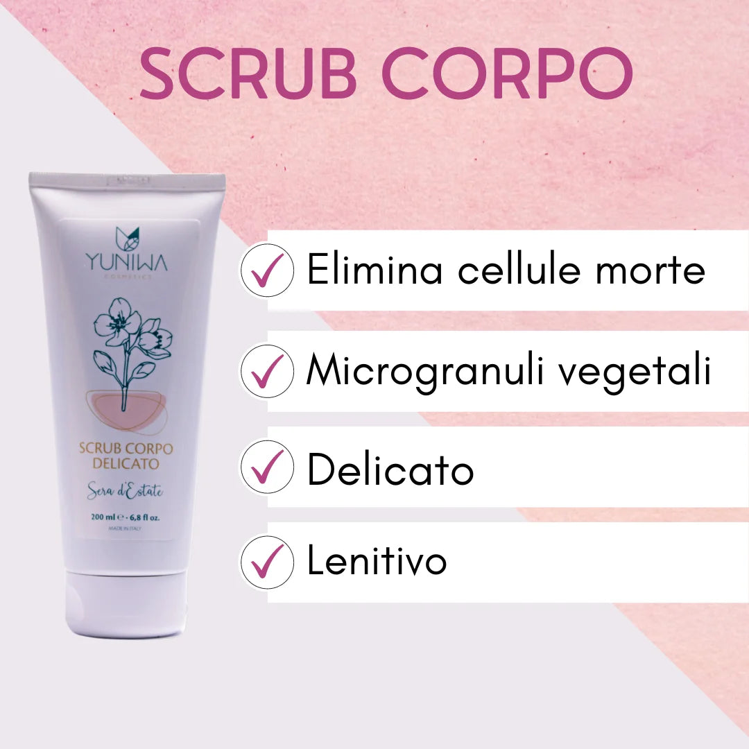 Scrub Corpo Delicato al Gelsomino - Sera d’Estate - Yuniwa Cosmetics