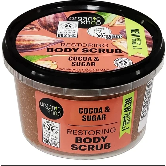 Scrub Corpo Naturale al Cioccolato Belga - Organic Shop