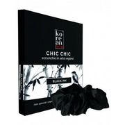 Scrunchie in Seta Vegana - Black Ink Dragon - Gentleaf