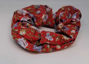 Scrunchie in Tessuto - Floreale Rosso