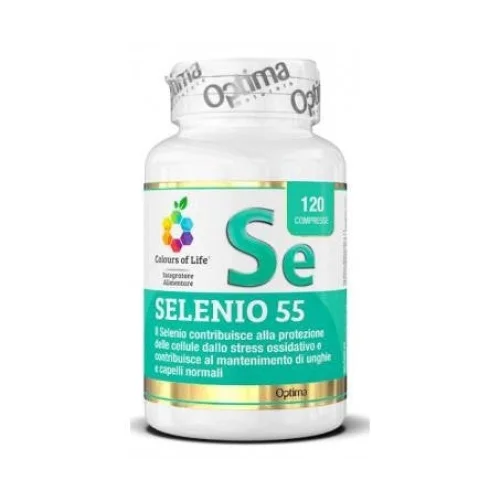 Selenio 55 - Integratore antiossidante unghie pelle capelli - Optima Naturals