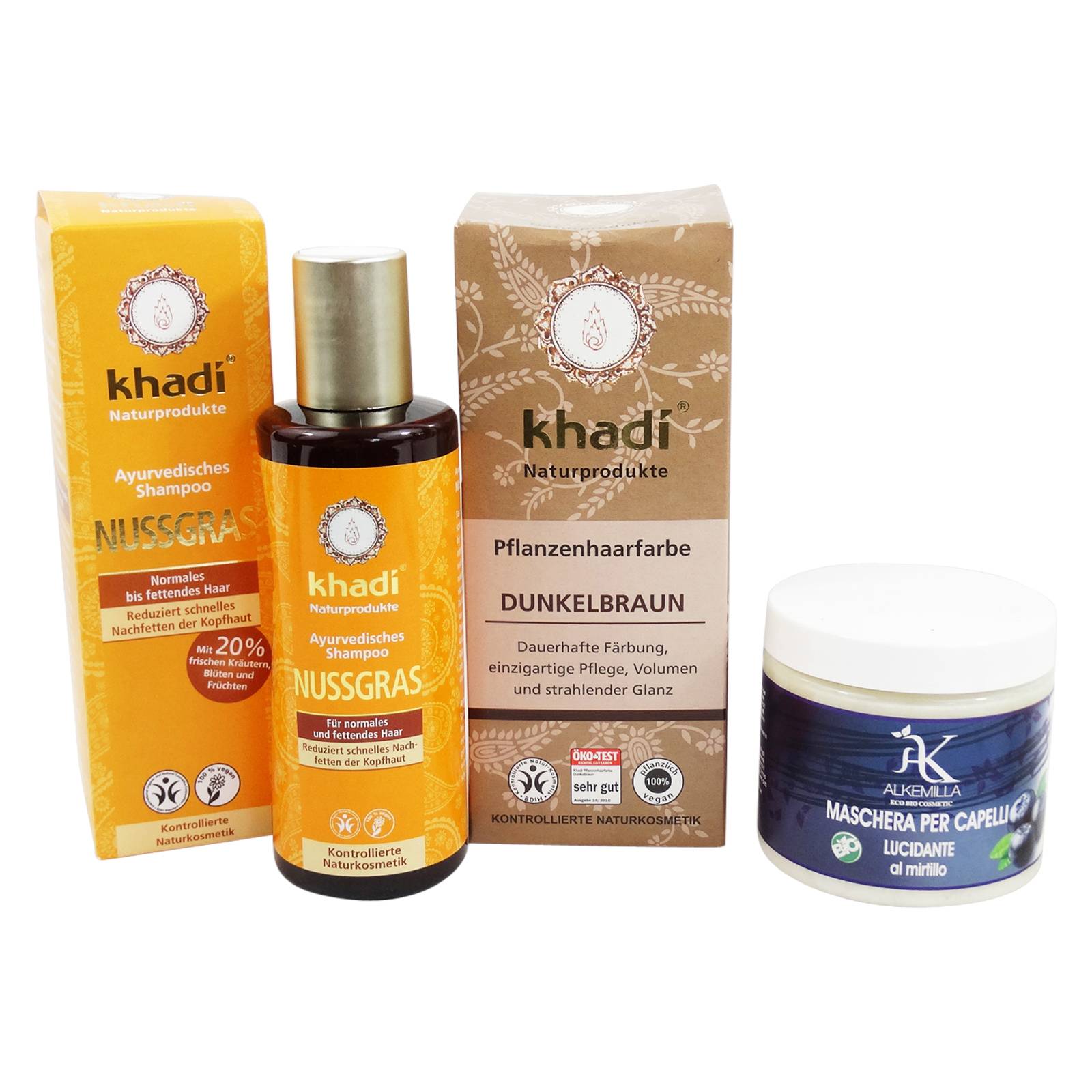 Kit Èclat et Couleur Cheveux Brun Foncé
