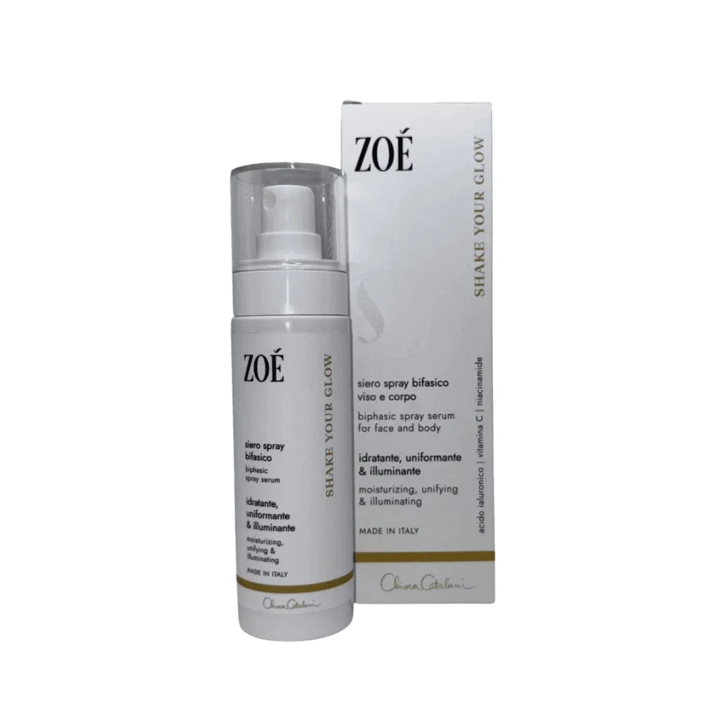 Shake Your Glow - Siero bifasico illuminante viso spray - Zoe Cosmetics