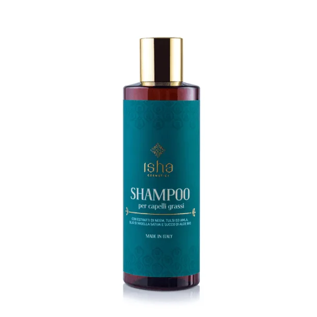 Shampoo per Capelli Grassi Neem Tulsi,Amla - Isha