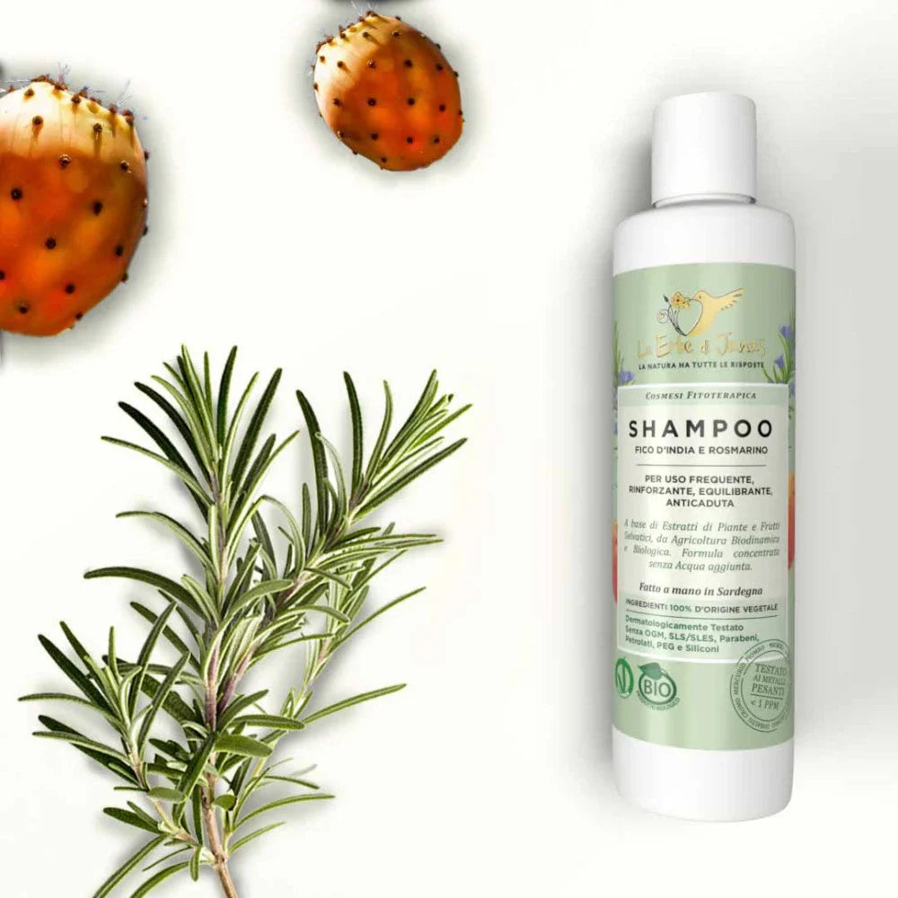 Shampoo Rinforzante per Uso Frequente con Fico d’India - Le Erbe di Janas