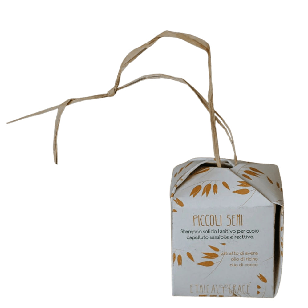 Shampoo Solido Lenitivo per Cuoio Capelluto Sensibile e Reattivo Piccoli Semi