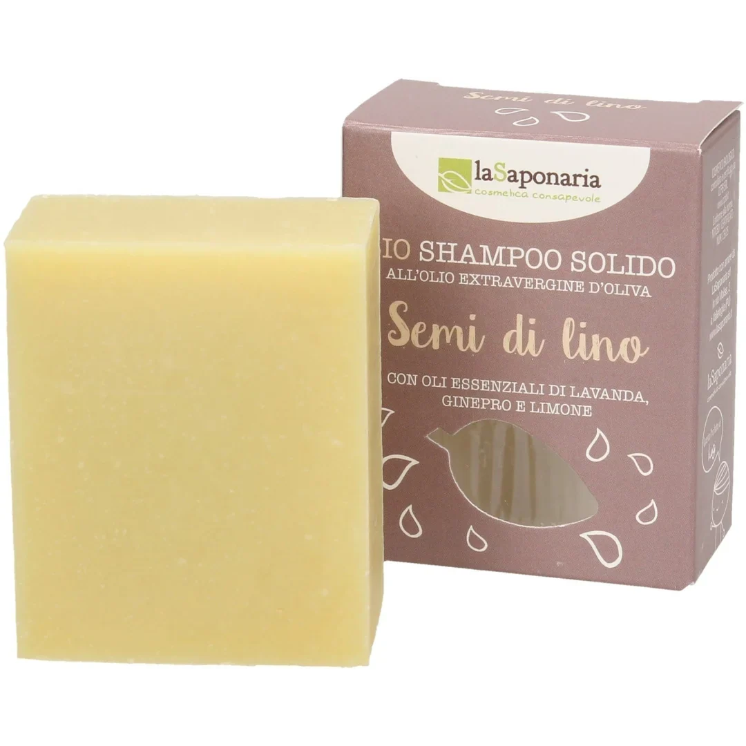 Shampoo Solido Semi Lino - La Saponaria