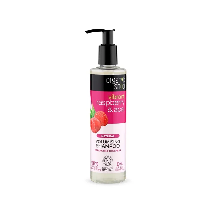 Shampoo Volumizzante con Lampone e Acaj - Organic Shop