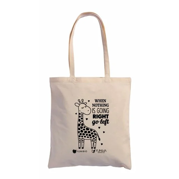 Shopper in Cotone - Giraffa - Gift Set Regalo Yumibio