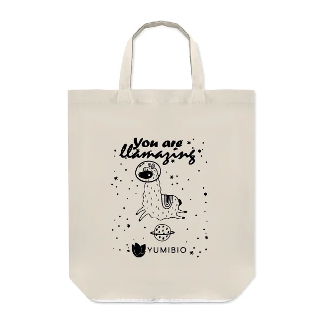 Shopper Pieghevole in Cotone - Lama - Yumibio Gadget