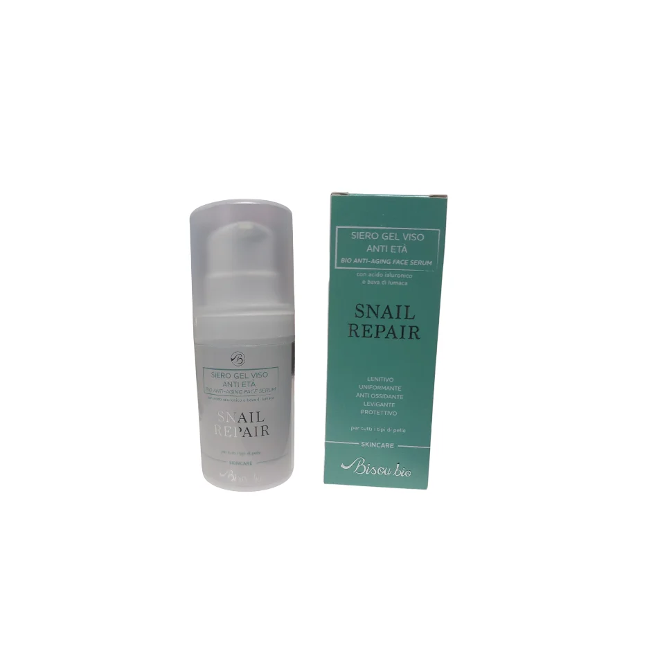 Siero Gel Viso Anti Età alla Bava di Lumaca - Bisou Bio