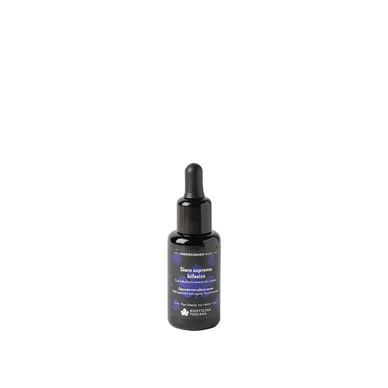 Siero Supremo Bifasico Viso e Collo con Bakuchiol - Biofficina Toscana