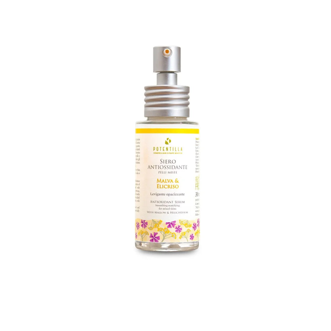 Siero Viso Antiossidante con Malva ed Elicriso - Potentilla