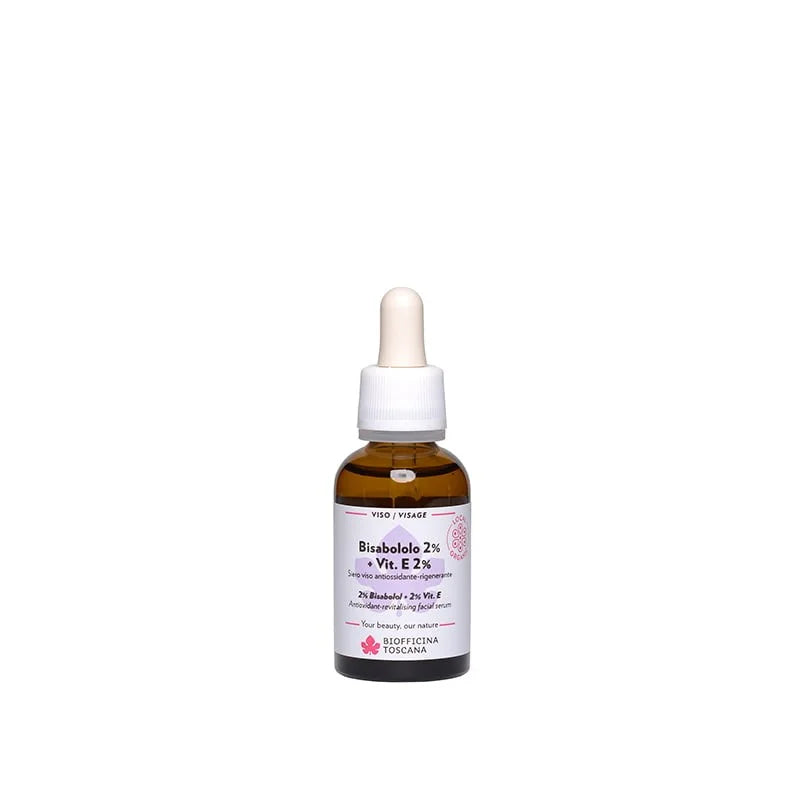 Siero Viso Antiossidante e Rigenerante - Bisabololo 2% + Vit. E - Biofficina Toscana