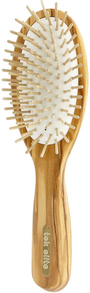 Brosse-Grand Ovale En Bois D'Olivier