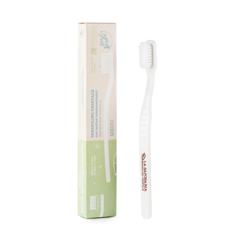 Spazzolino Vegetale - Setole Medie - La Saponaria