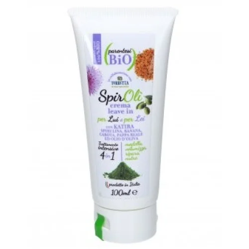 Crema Modellante per Capelli alla Spirulina - Spiroli 100 ml - Parentesi Bio