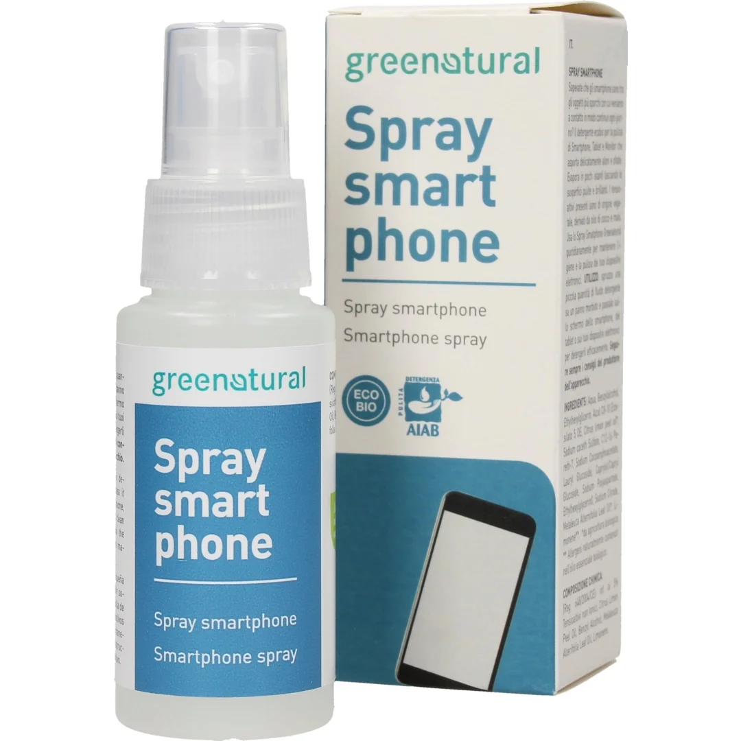 Spray Biologico per la Pulizia di Tablet e Smartphone - Greenatural